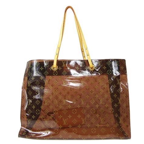 louis vuitton beach bag clear|louis vuitton see through bag.